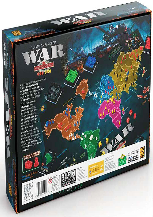 Jogo War Tabuleiro O Jogo da Estratégia - War Edição Especial Grow, Shopping
